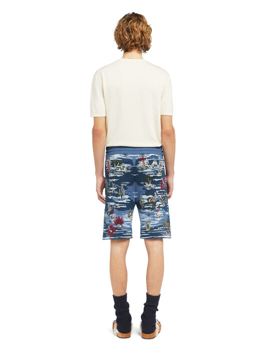 Alanui Tex-Hawaii Roundtrip Shorts Midnight-Multicolor LMHM004E25KNI003