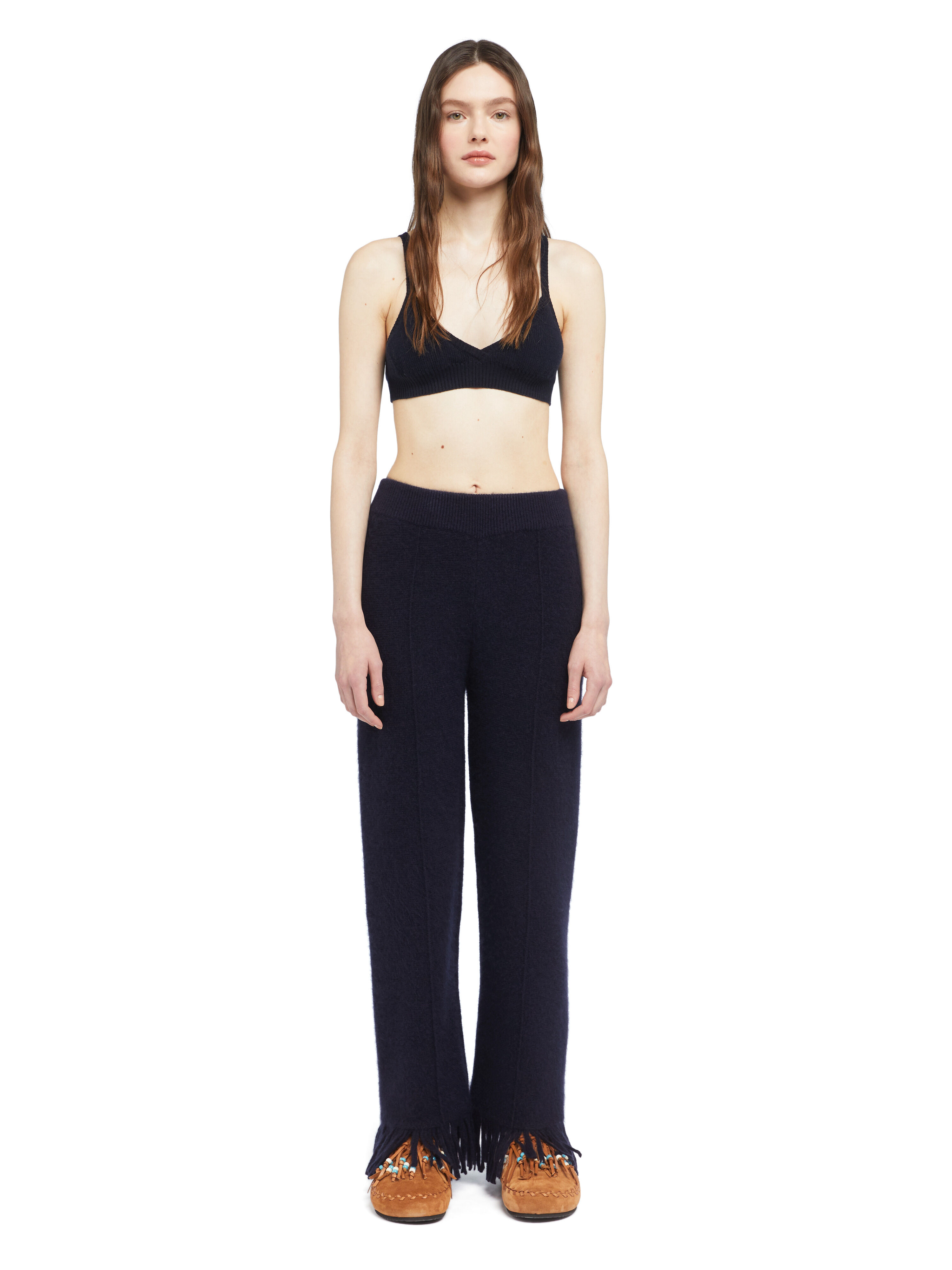 Alanui Alanui Finest Pants Midnight Blue LWHG001E25KNI001
