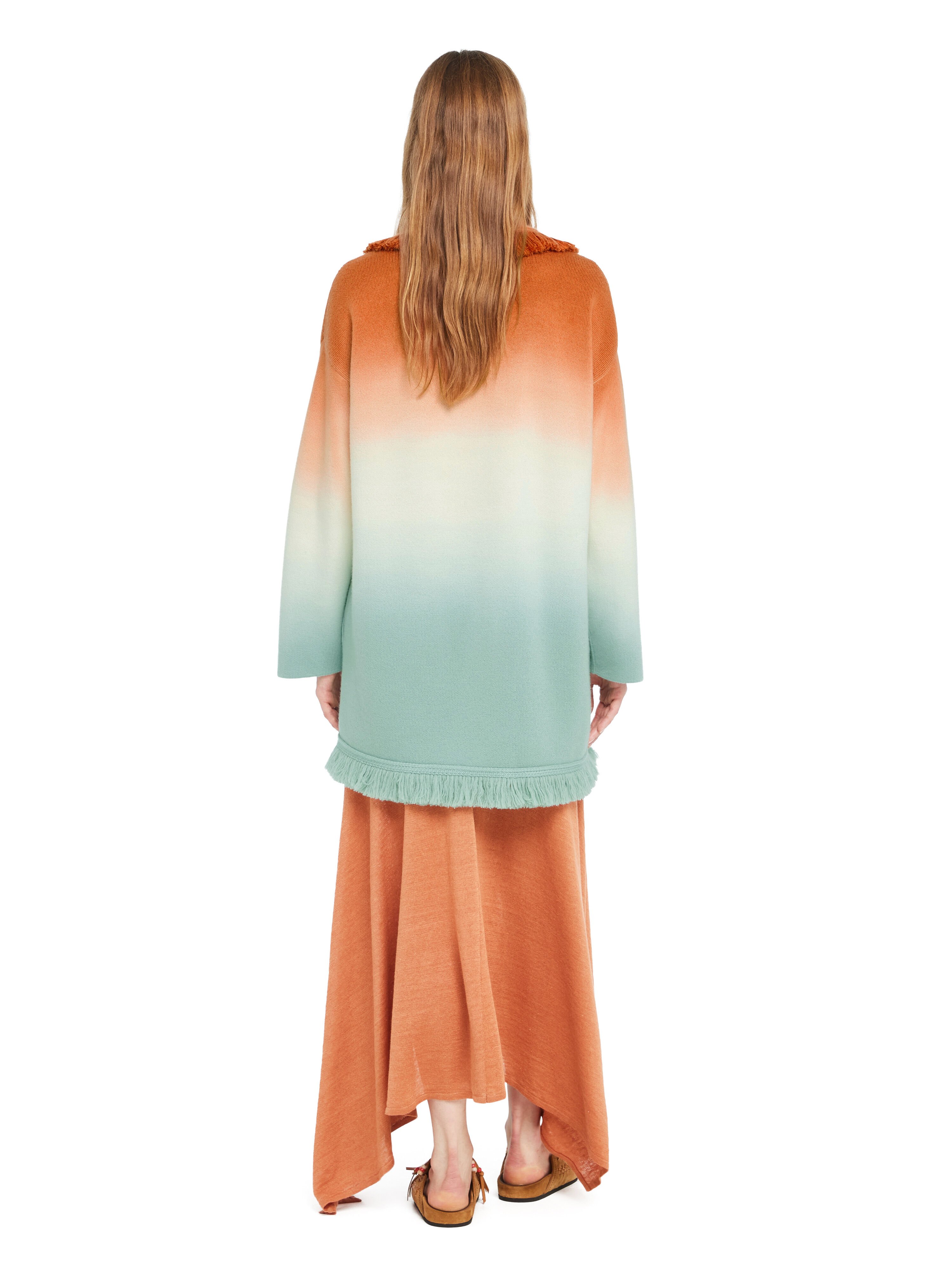 Alanui Shades Of Shore Cardigan Red Earth-Acquamarine LWHB064R26KNI016