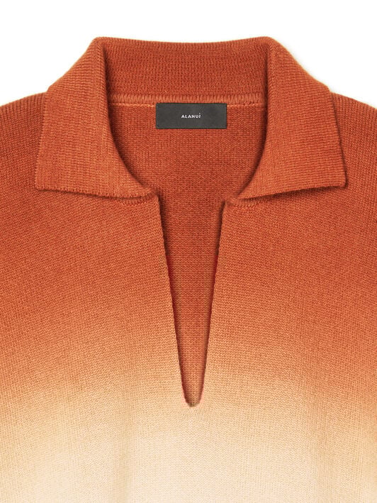 Alanui Shades Of Shore Polo Red Earth-Acquamarine LWHV002R26KNI002