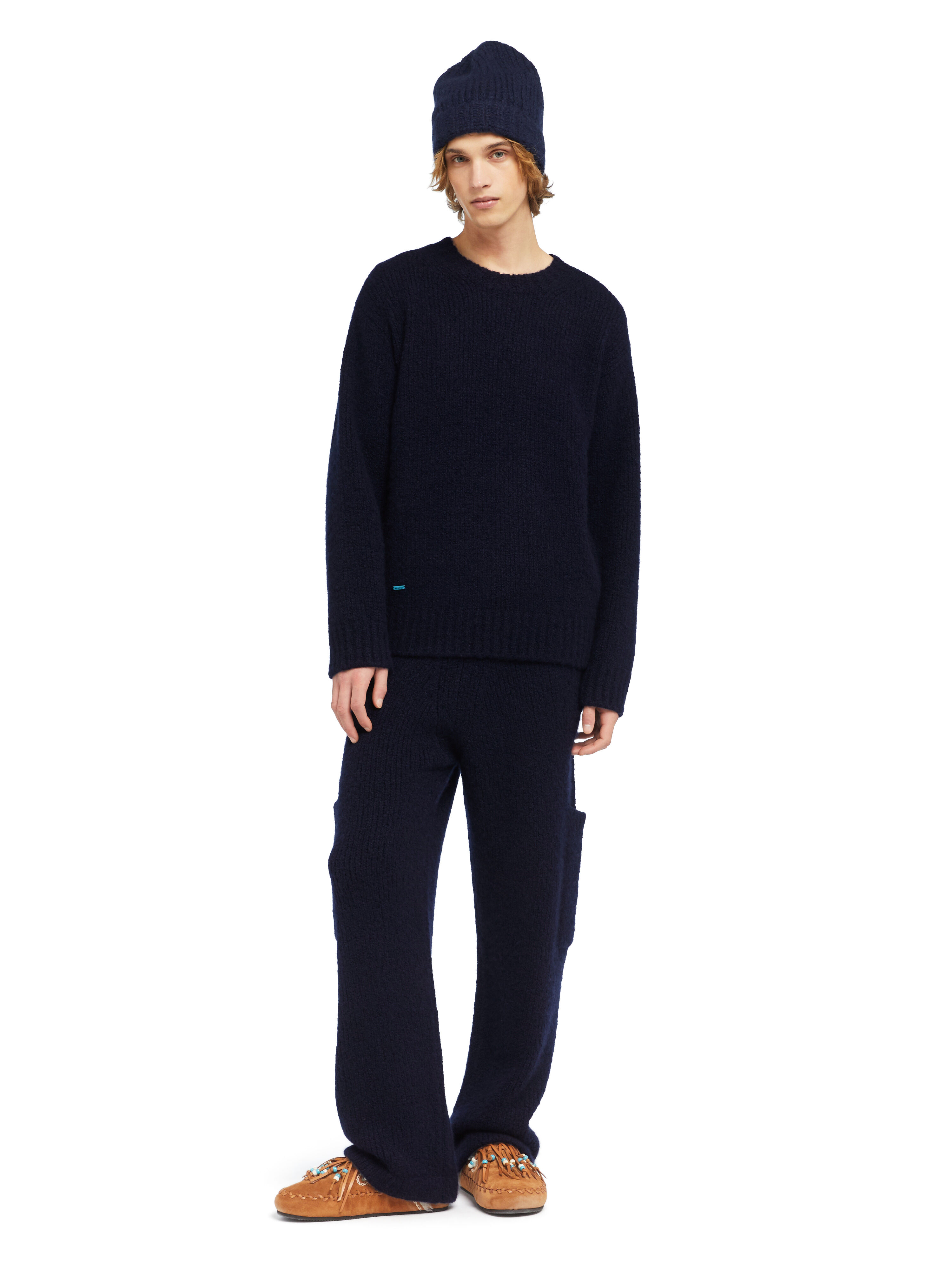 Alanui Alanui Finest Sweater Midnight Blue LMHE033E25KNI004