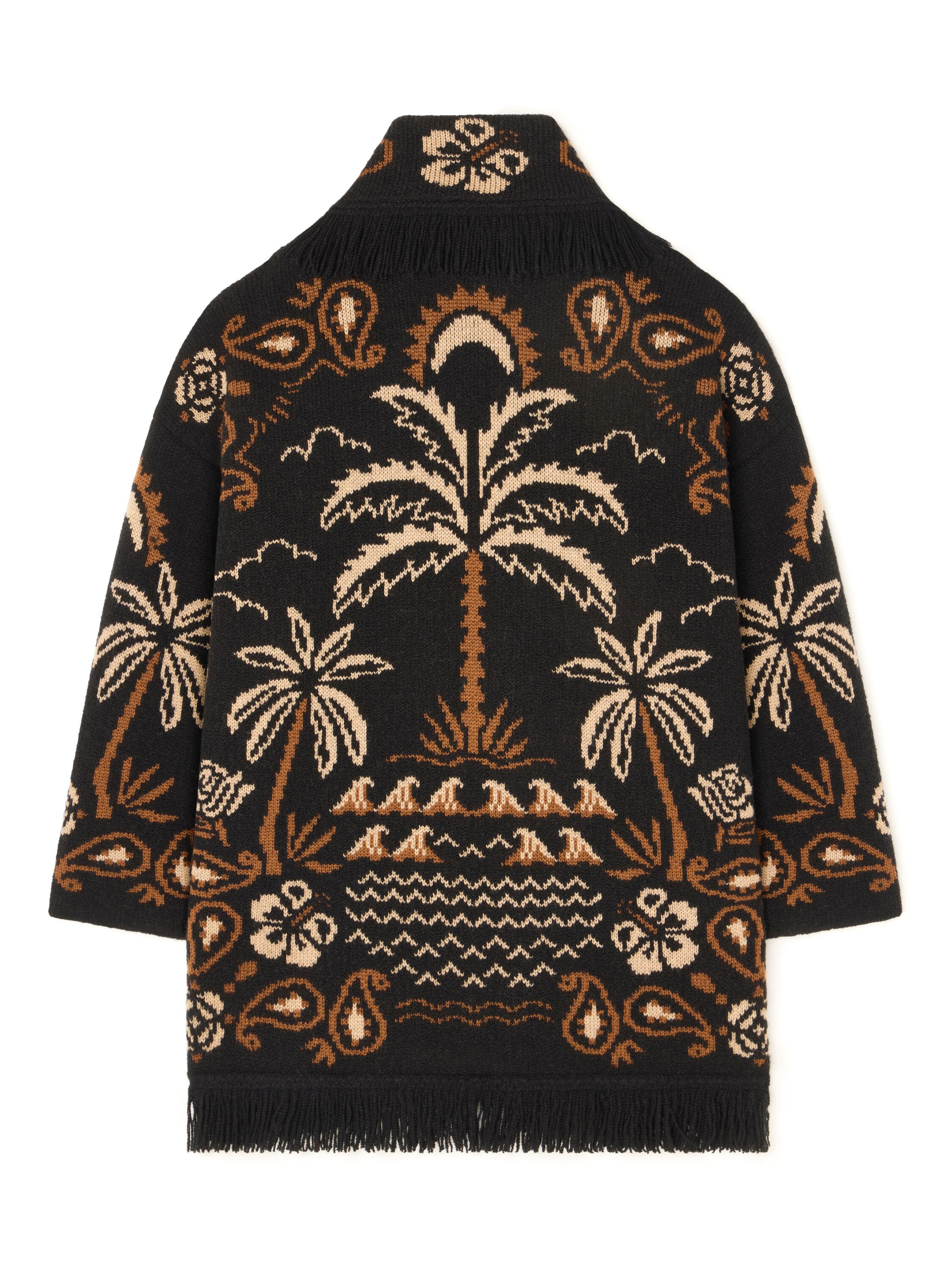 Alanui Glimpse Of Eden Cardigan Black-Dakar LWHB064E25KNI00C