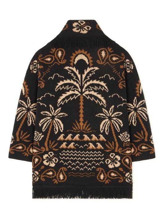 Alanui Glimpse Of Eden Cardigan Black-Dakar LWHB064E25KNI00C Alanui Glimpse Of Eden Cardigan Black-Dakar LWHB064E25KNI00C