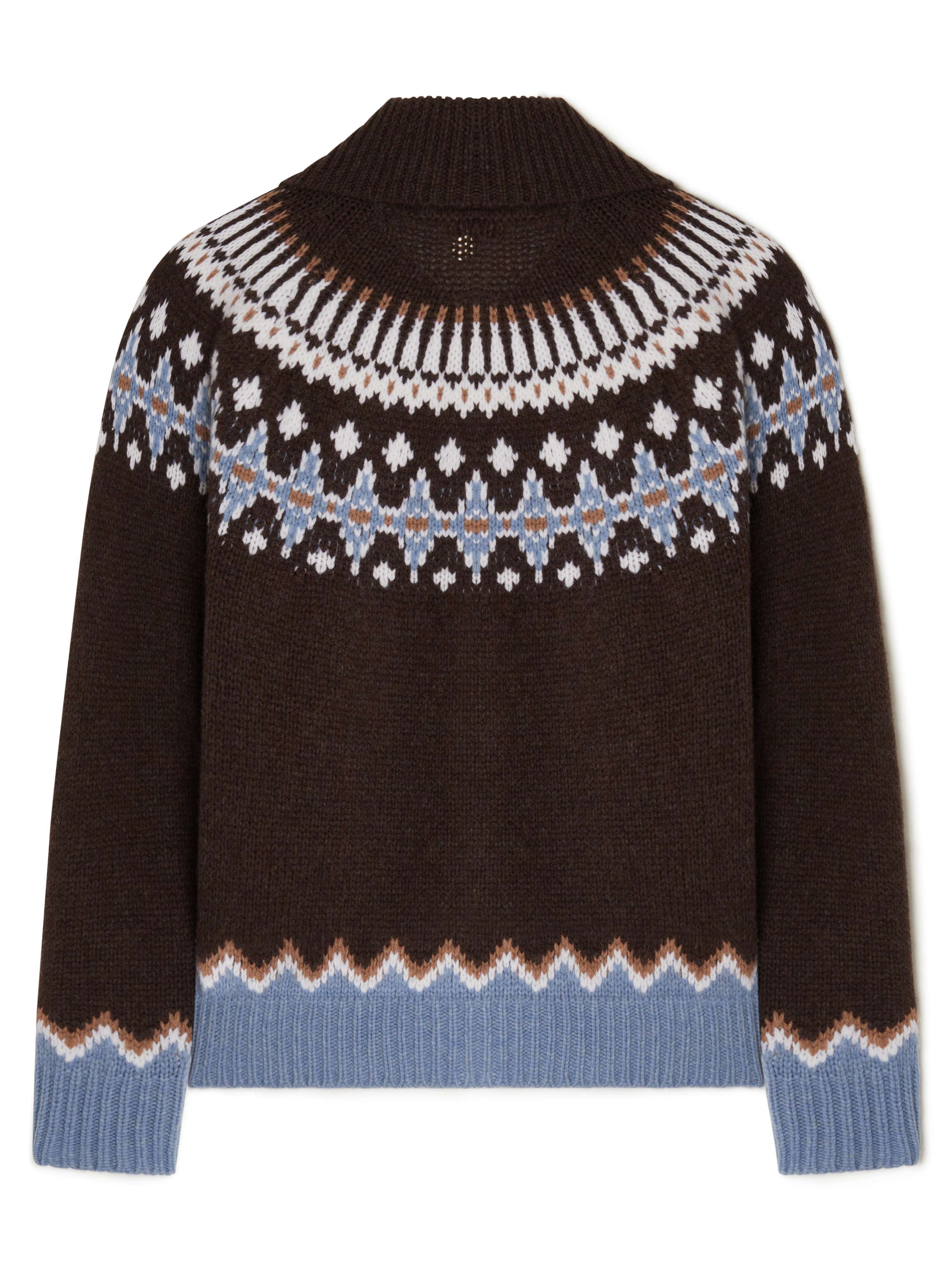 Alanui Sweet Winter Jacket Coffee-Multicolor LWHQ01DE24KNI001
