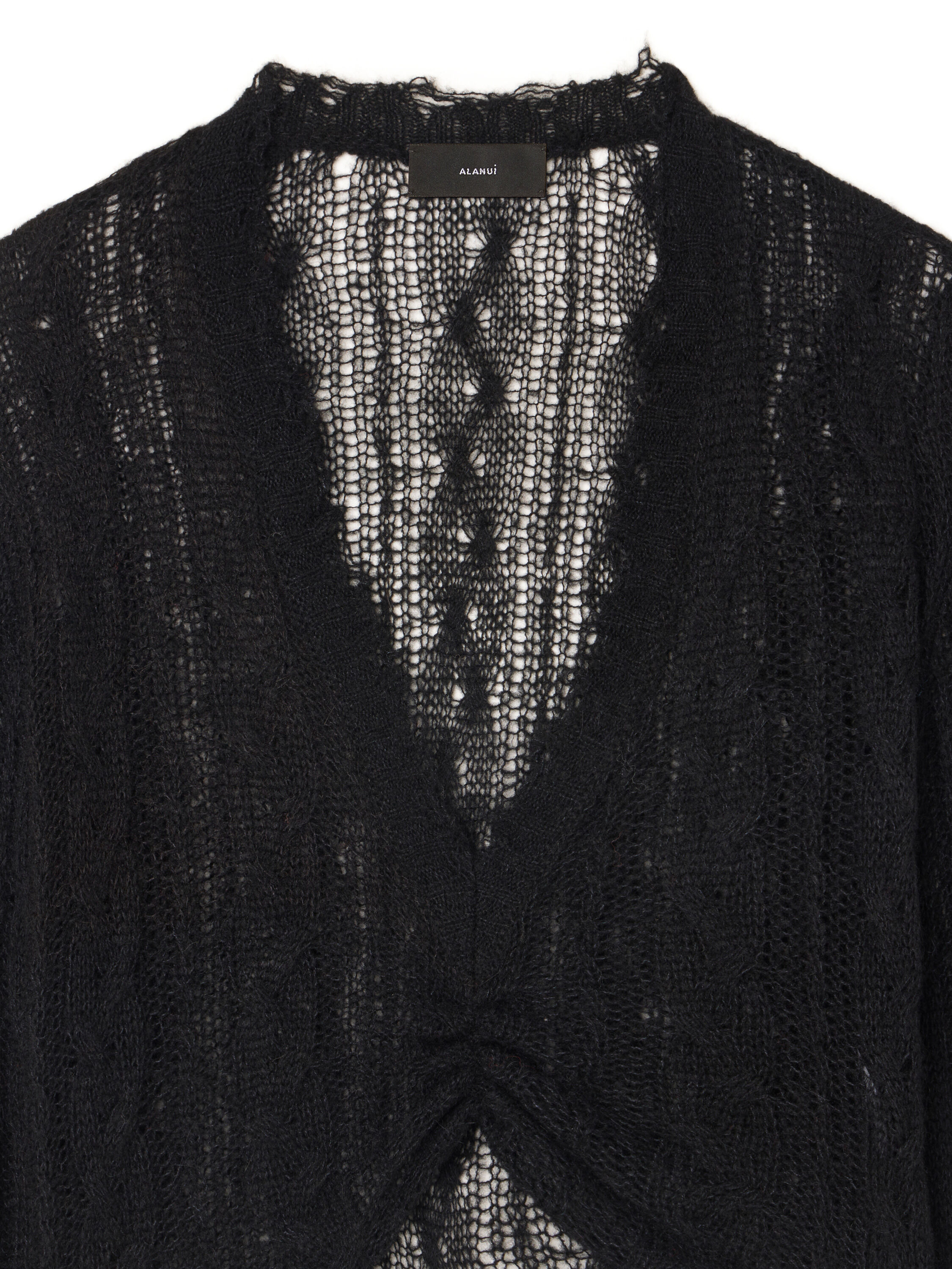 Alanui Desert Drift V Neck Black LWHD001E25KNI001