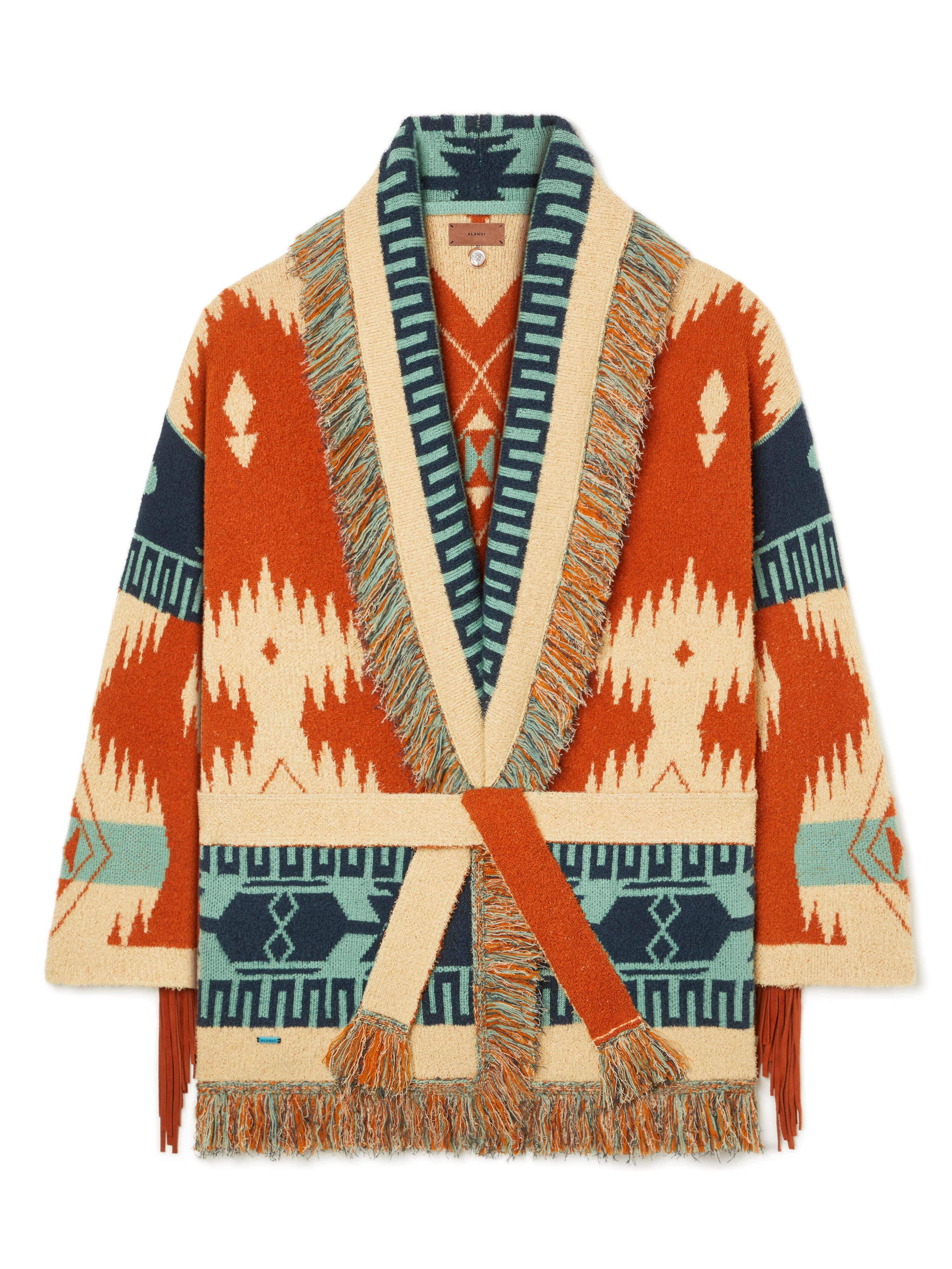 Alanui Golden Dusk Cardigan Sunrise-Sunlight LWHB064R26KNI005
