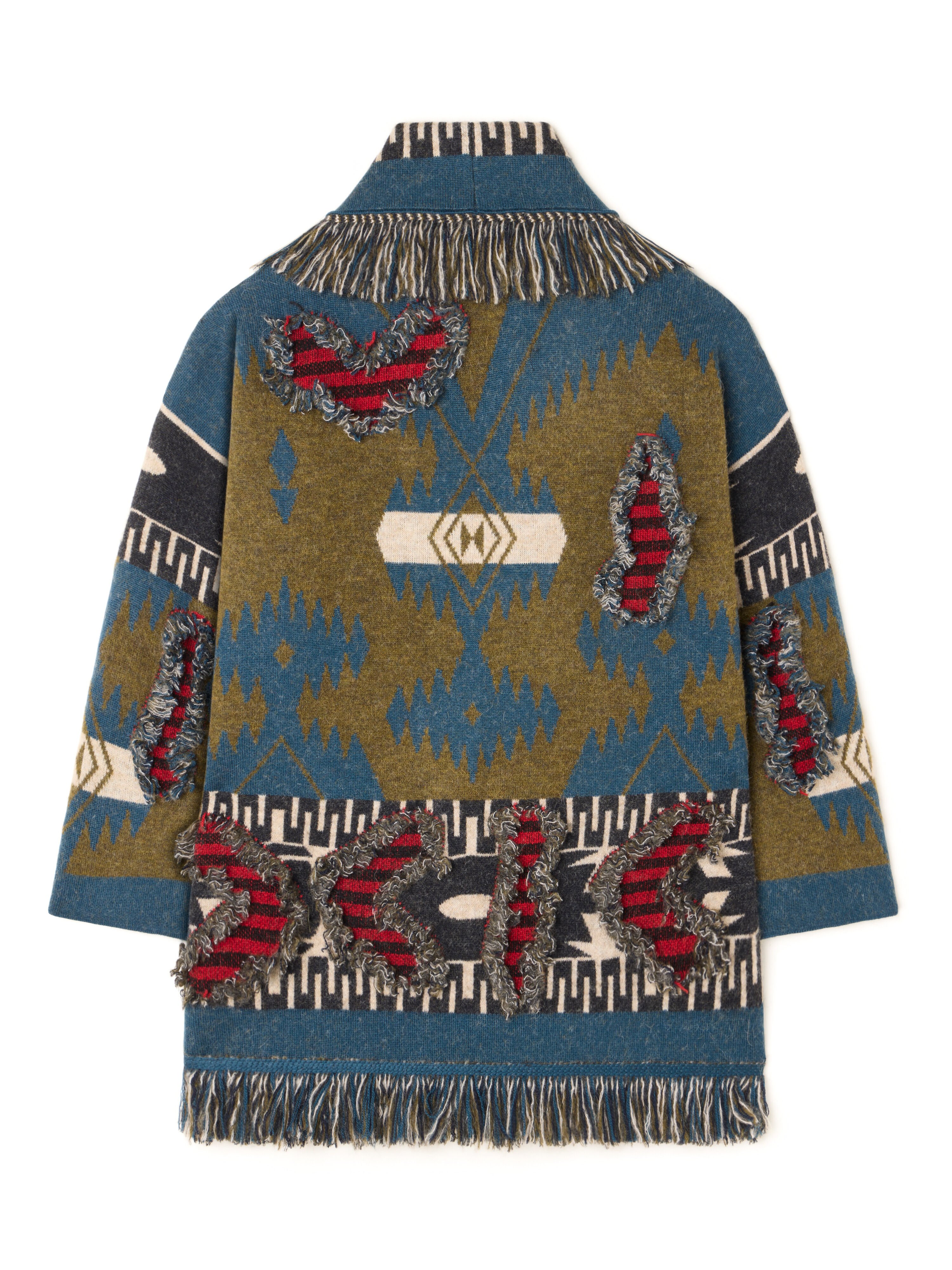 Alanui Grunge Anthem Cardigan Olive-Arbour LWHB064E25KNI00A