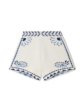 Alanui Wild Wonder Foulard Shorts Terracotta-Peach LWHG016R25KNI002