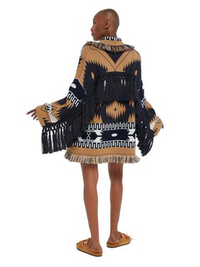 Alanui African Vibes Cardigan Black-Multicolor LWHB064R25KNI00B