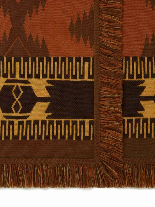 Alanui Icon Jacquard Coat Tamarind-Castagno LWHQ003E24KNI002