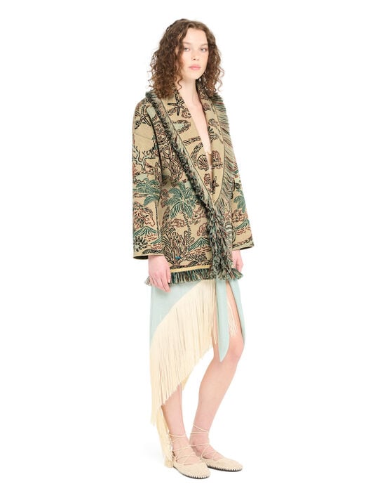 Alanui Sketched By The Sea Cardigan Sunlight-Multicolor LWHB064R26KNI019 Alanui Sketched By The Sea Cardigan Sunlight-Multicolor LWHB064R26KNI019