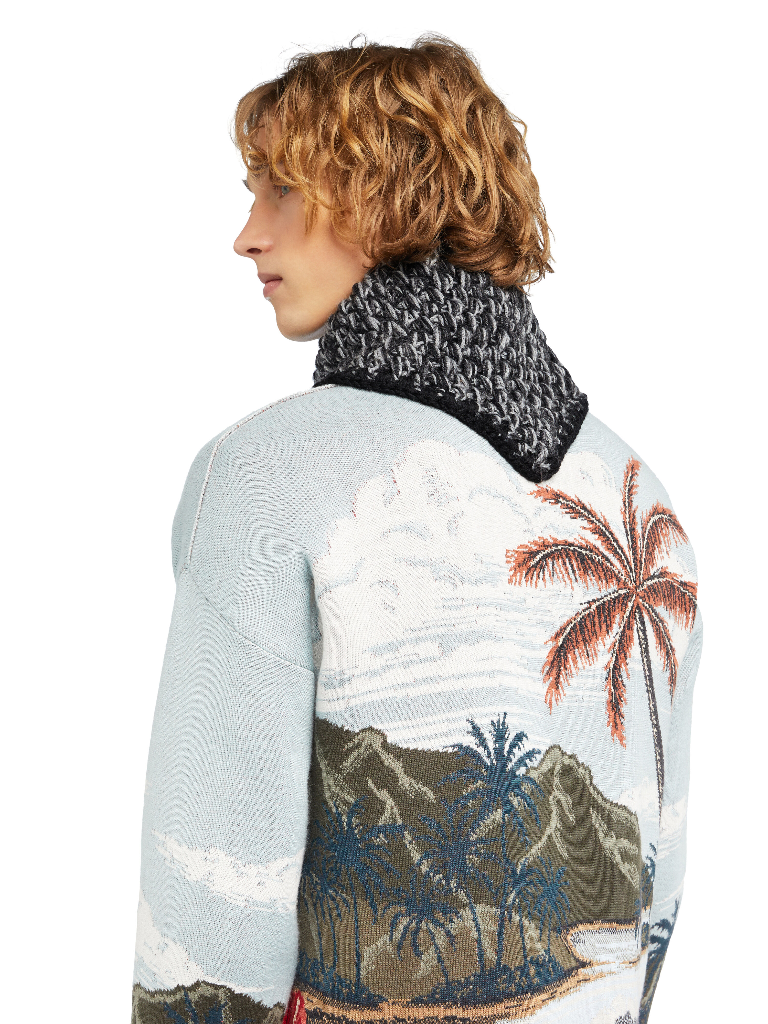 Alanui Sweet Winter Foulard Charcoal-Ardesia LMMI001E25KNI001