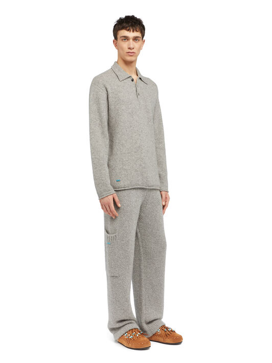 Alanui Alanui Finest Polo Coco Grey LMHV003E25KNI001 Alanui Alanui Finest Polo Coco Grey LMHV003E25KNI001