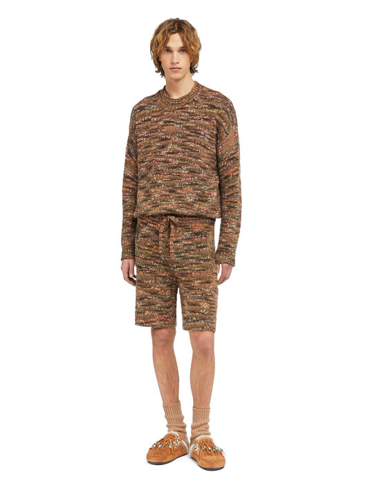 Alanui Grunge Beat Shorts Dark Dust-Multicolor LMHM004E25KNI001 Alanui Grunge Beat Shorts Dark Dust-Multicolor LMHM004E25KNI001