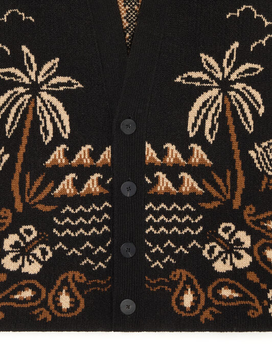 Alanui Glimpse Of Eden Cardigan Black-Dakar LMHB027E25KNI003