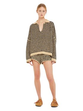 Alanui Tropical Shadow Shorts Terracotta-Peach LWHG016R25KNI002