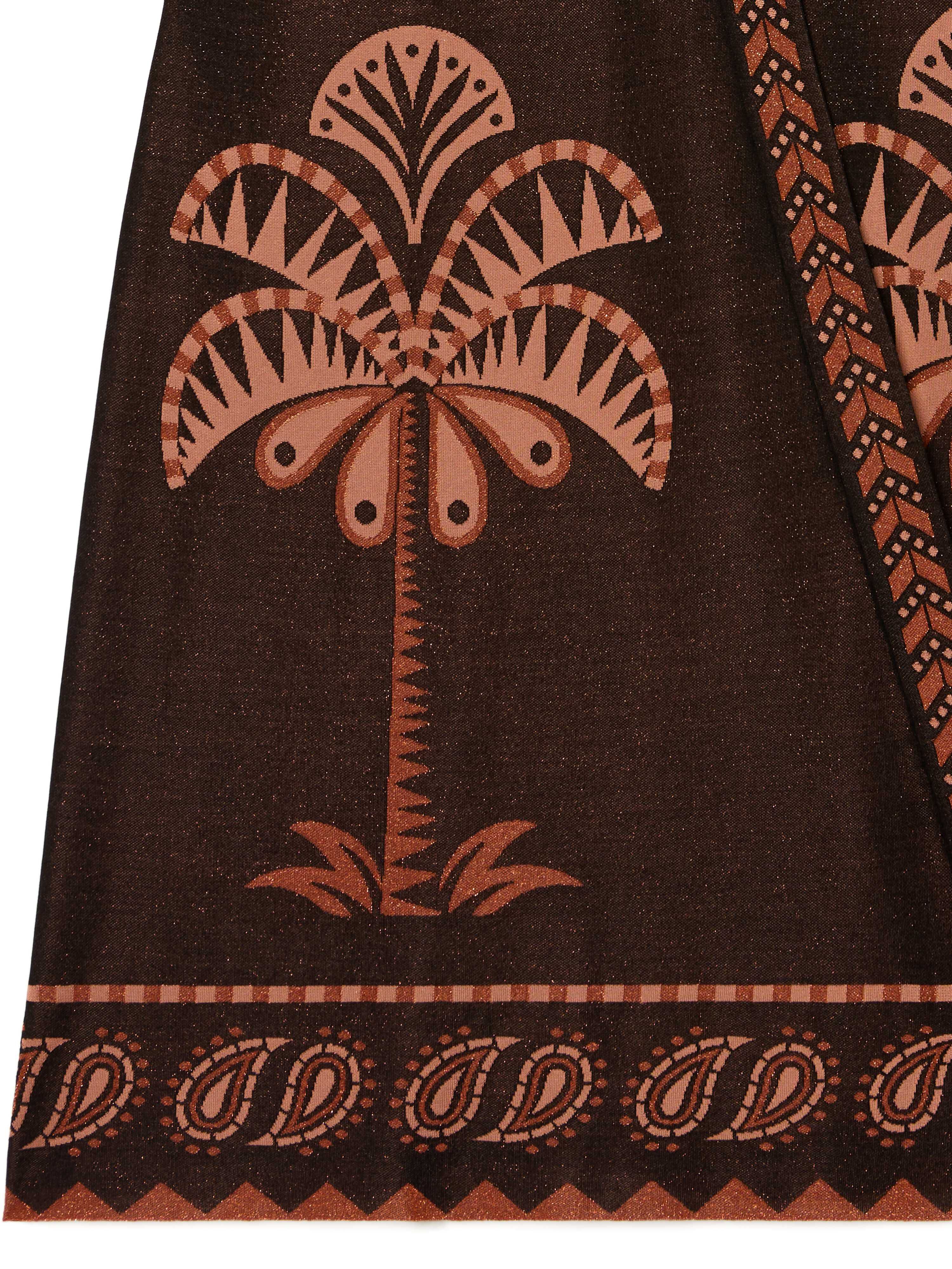 Alanui Wild Wonder Foulard Kimono Black-Terracotta LWHC001R25KNI001