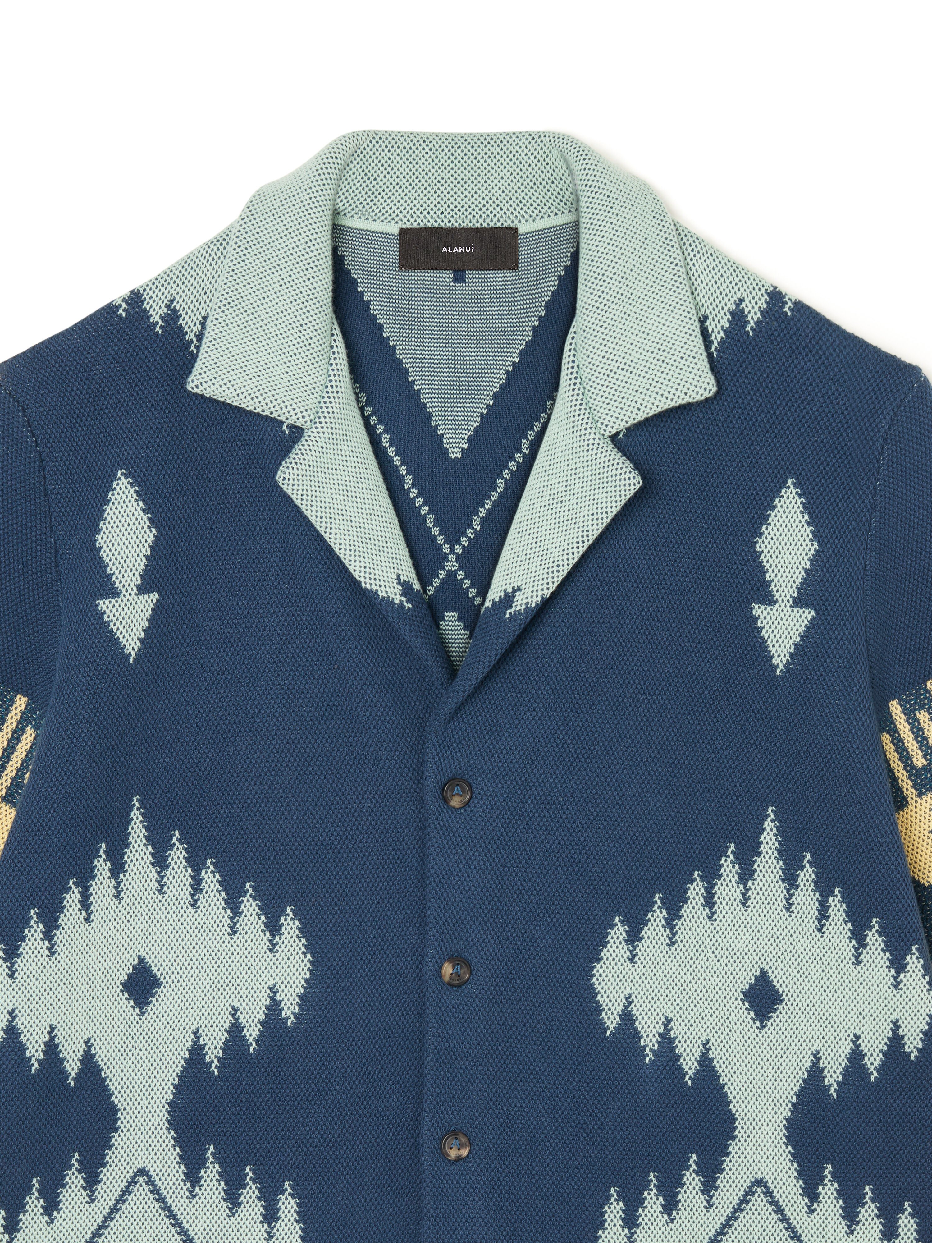 Alanui Cotton Piquet Icon Shirt Arbour-Light Blue