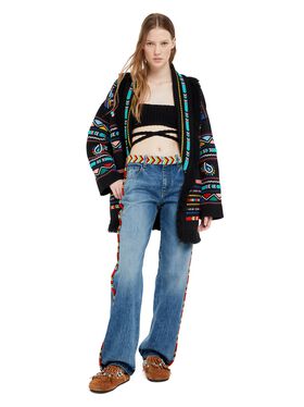 Alanui Memories Of The Savannah Denim Pants Medium Wash Blue Denim LWYB003R25DEN001