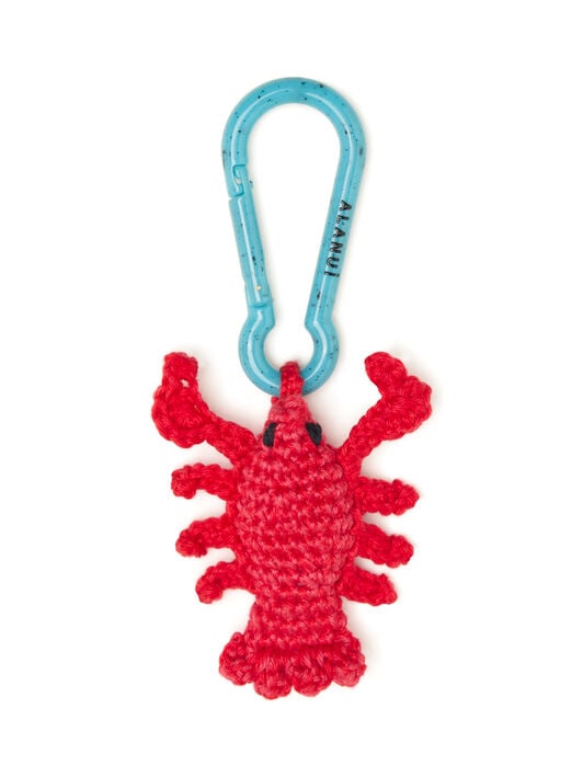 Alanui Handmade Lobster Crochet Key Holder Sunrise LWRE014R26KNI001