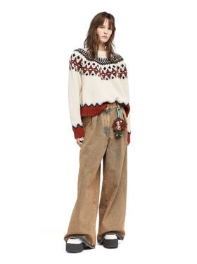 Alanui Sweet Winter Sweater Brick-Multicolor LWHE061E25KNI001