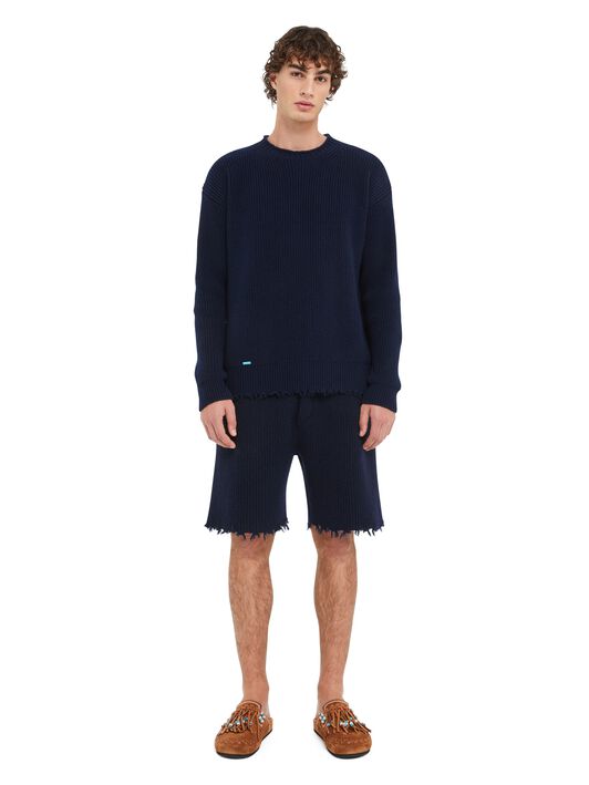 Alanui Alanui Finest Bermuda Deep Blue LMHM006R25KNI001