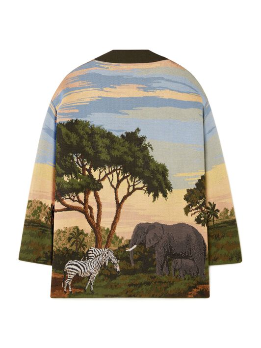 Alanui Savannah Sunrise Cardigan Multicolor LMHB027R25KNI003