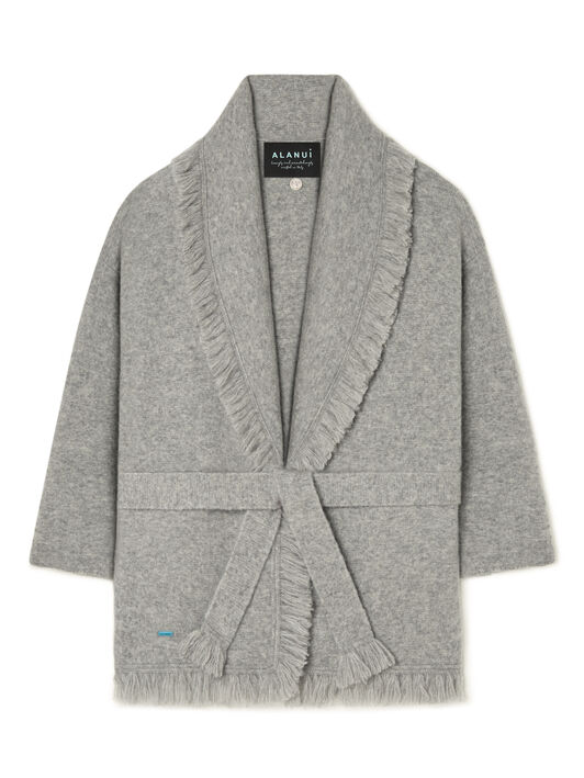 Alanui Alanui Finest Cardigan Coco Grey LWHB064E25KNI00E
