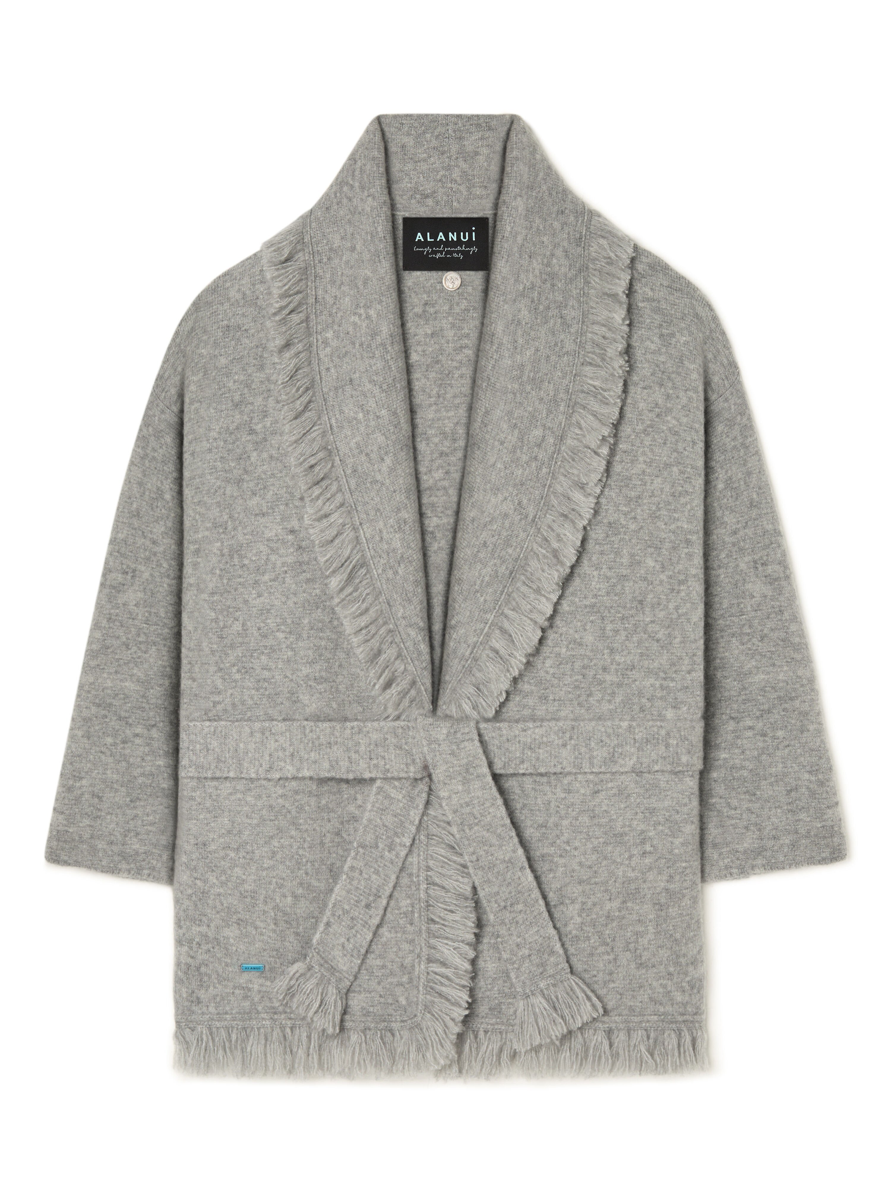 Alanui Alanui Finest Cardigan Coco Grey LWHB064E25KNI00E