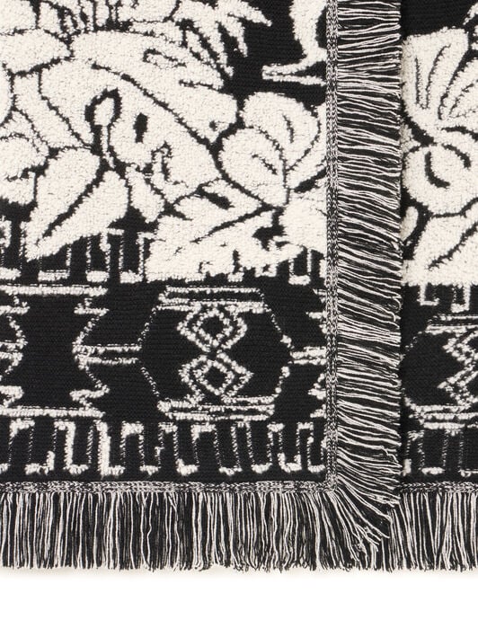 Alanui Palm Grove Tales Coat Black LWHQ003E25KNI003 Alanui Palm Grove Tales Coat Black LWHQ003E25KNI003