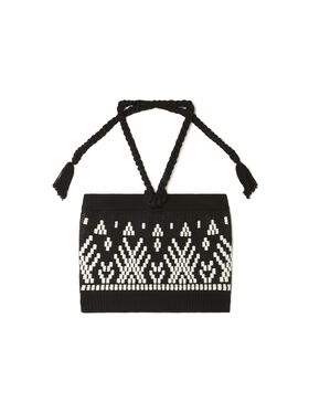 Alanui Jungle Beat Top Black-Terracotta LWHY001R25KNI001