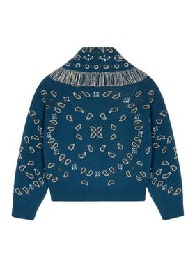 Alanui Bandana Jacquard Cardi-Bomber Arbour-Multicolor