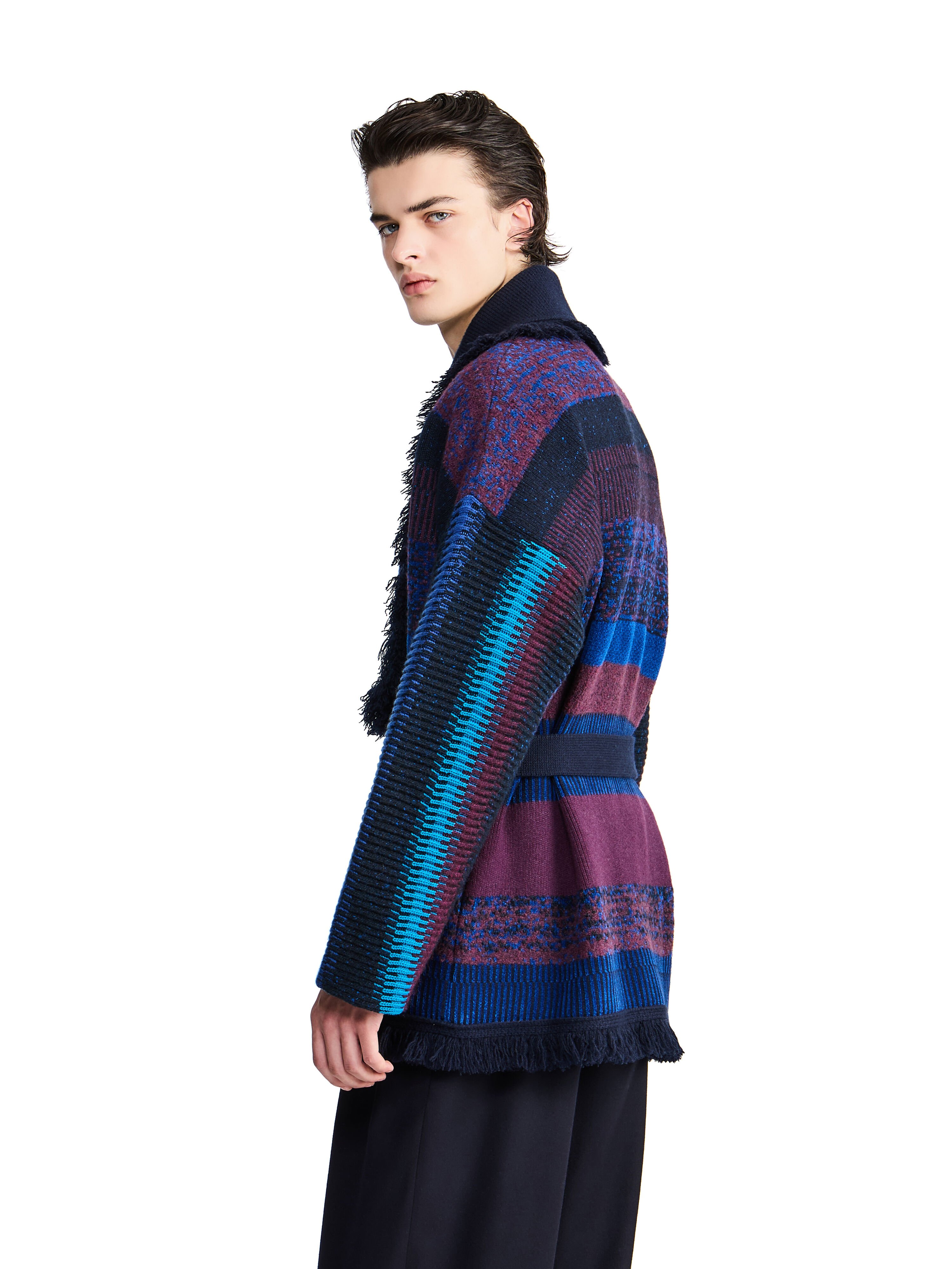 Alanui Giorgio Armani for Alanui Cardigan Blue-Purple Alanui Giorgio Armani for Alanui Cardigan Blue-Purple