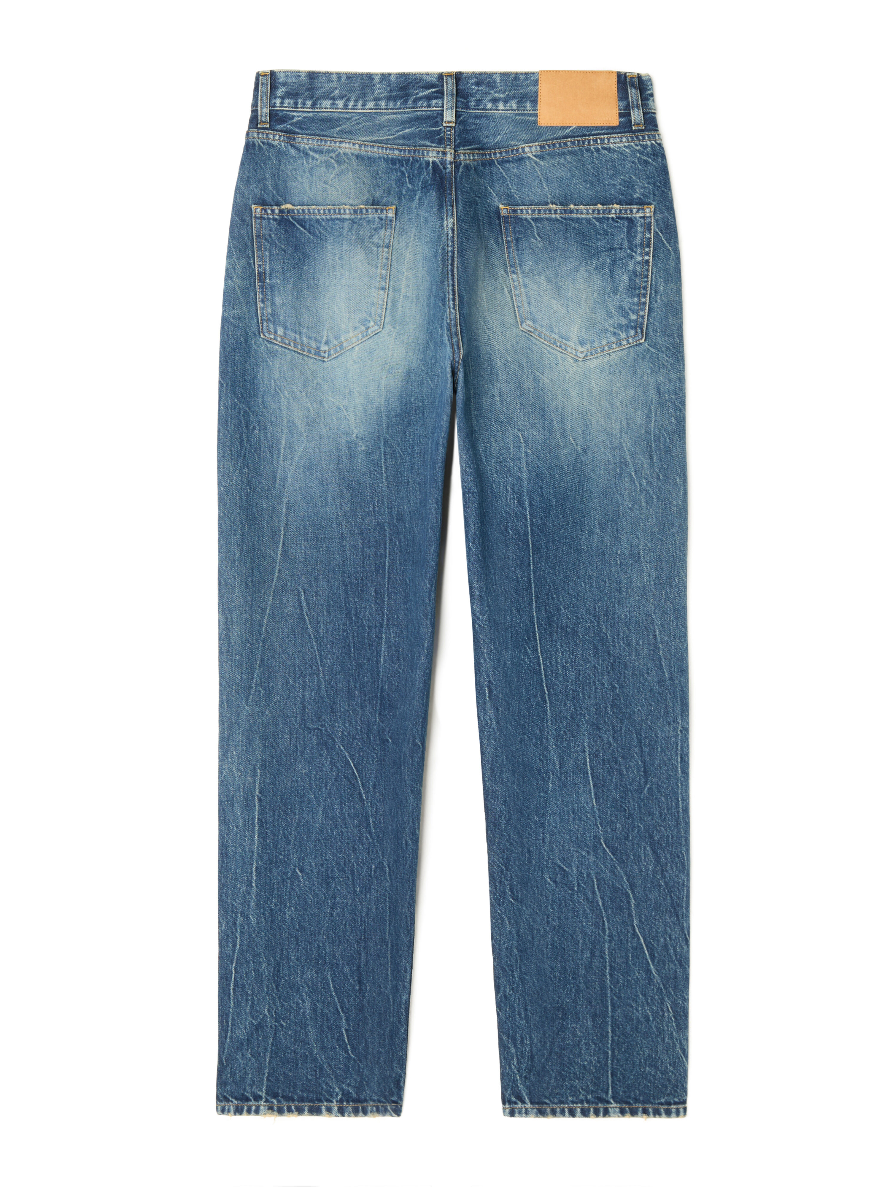 Alanui Pacific Roads Denim Pants Medium Wash Denim LMYA013E25DEN003