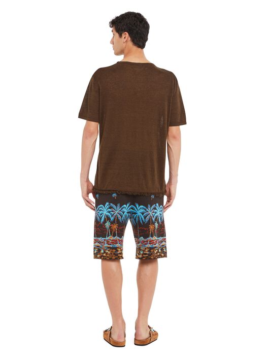 Alanui T-Shirt Coffee LMHW002R25KNI001