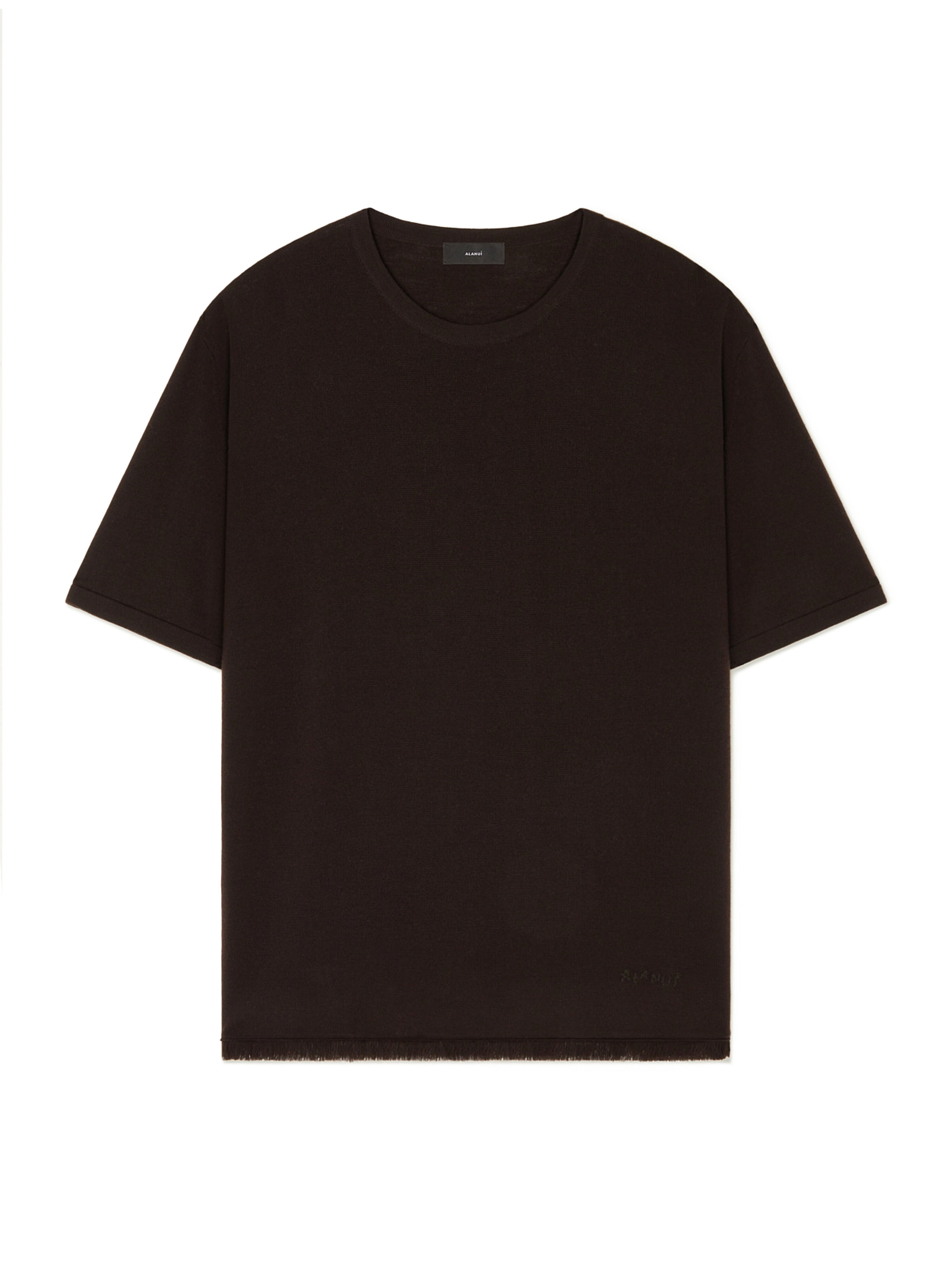 Alanui Knit T-Shirt Coffee LMHW002E25KNI001