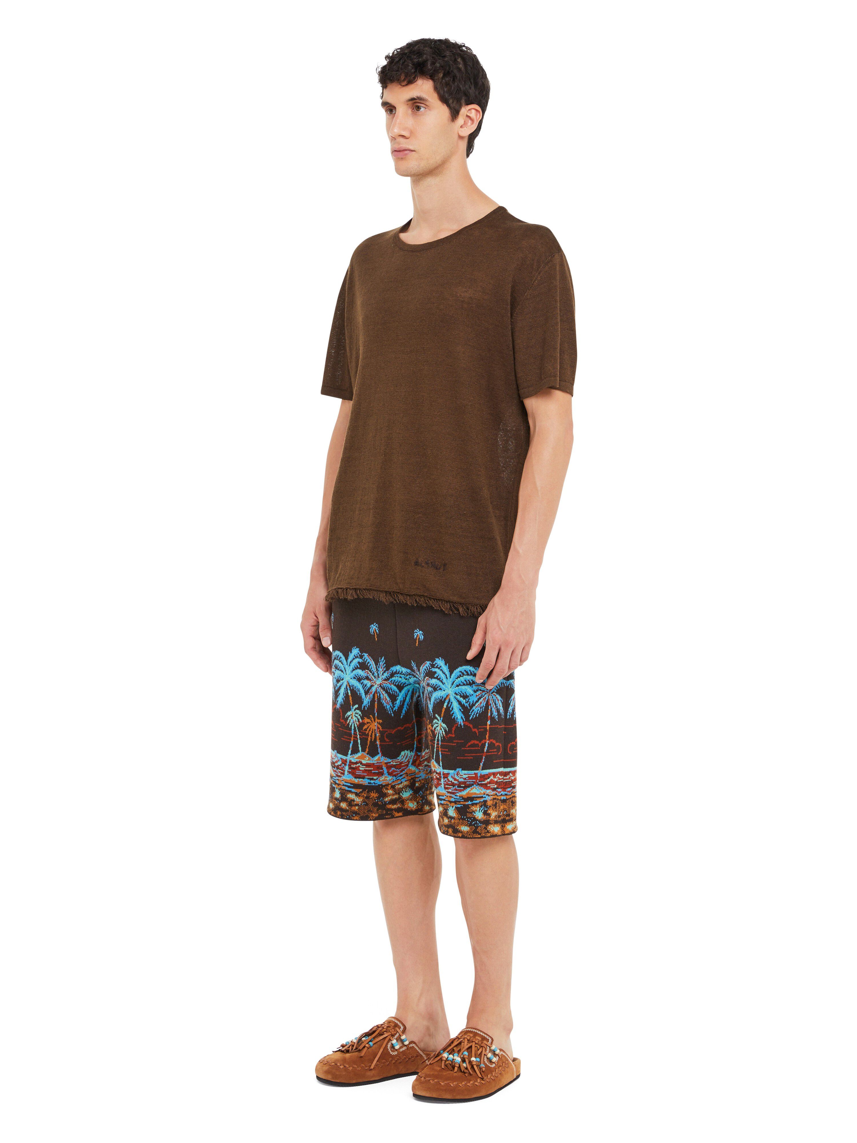 Alanui T-Shirt Coffee LMHW002R25KNI001