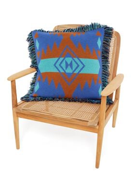 Alanui Icon Jacquard Pillow Linseed-Cognac