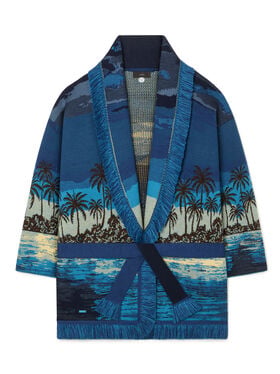 Alanui Lost In The Blue Cardigan Deep Blue-Multicolor