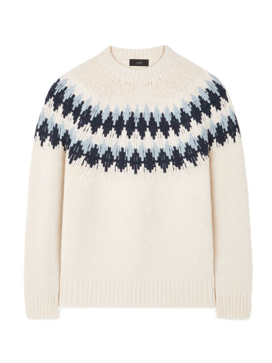 Alanui Sweet Winter Sweater Chalk-Midnight LMHE016E25KNI001