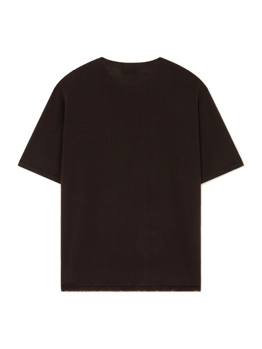 Alanui Knit T-Shirt Coffee LMHW002E25KNI001