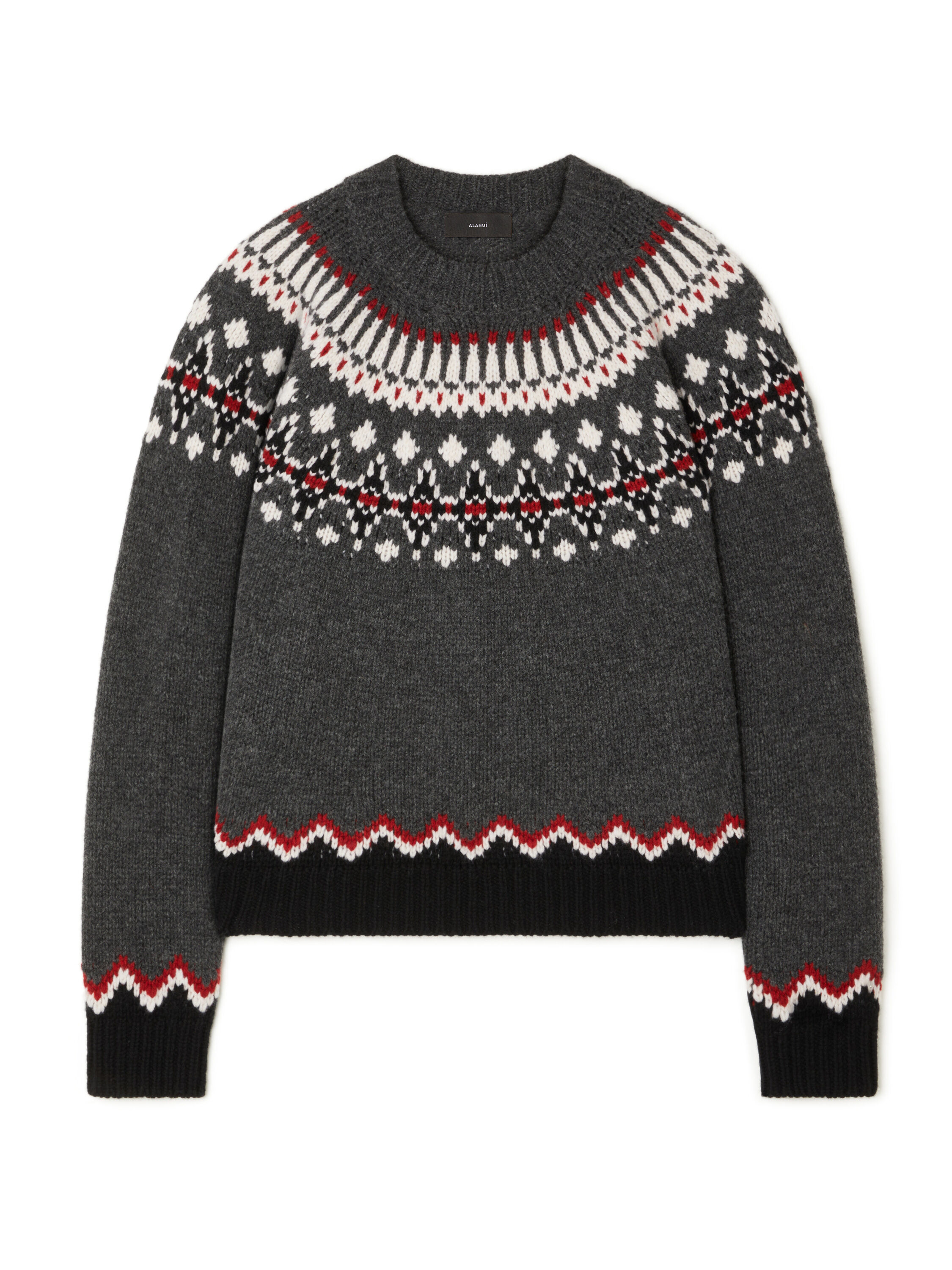 Alanui Sweet Winter Sweater Black Grey-Multicolor LWHE061E25KNI001