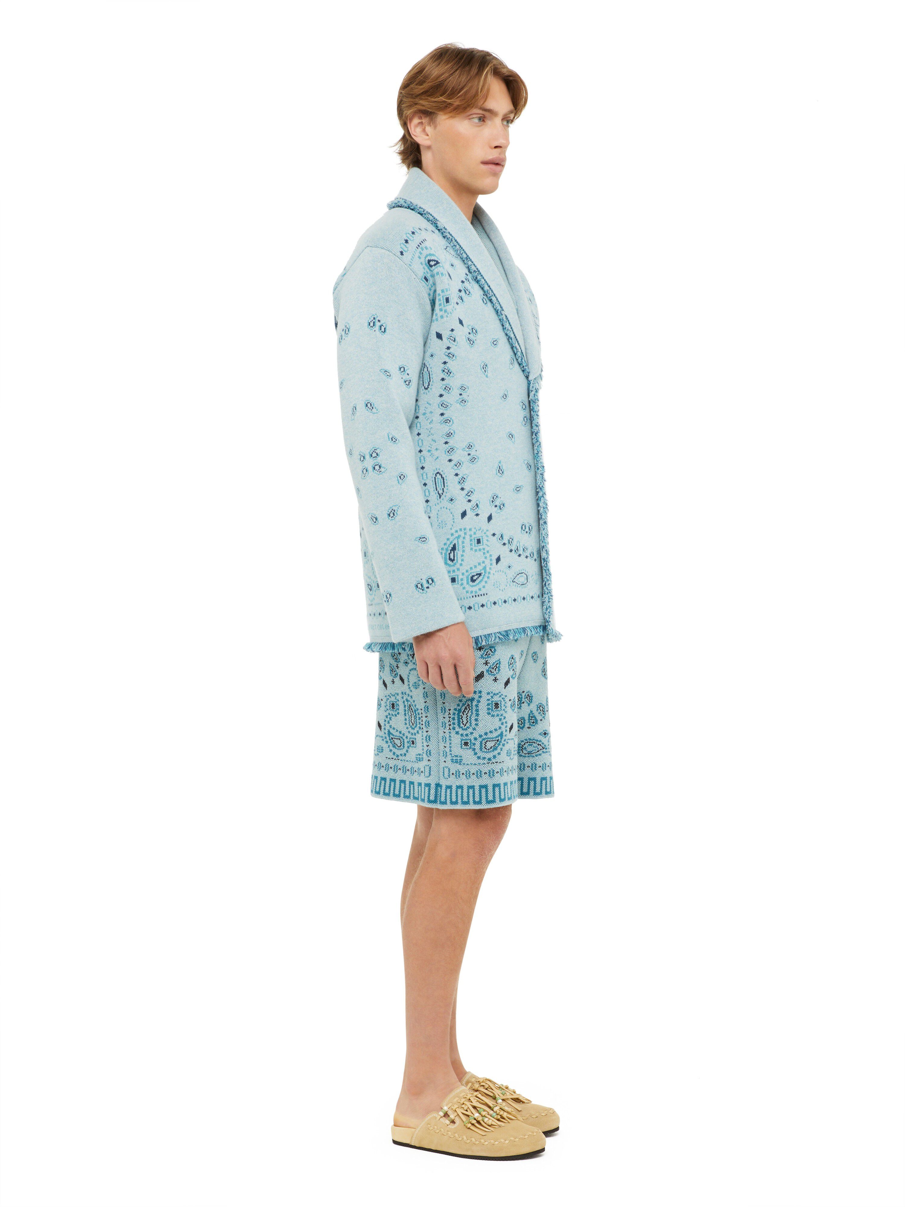 Alanui Bandana Jacquard Cardigan Dusk LMHB039R24KNI001