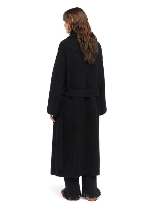 Alanui Alanui Finest Coat Black LWHQ013E25KNI001 Alanui Alanui Finest Coat Black LWHQ013E25KNI001