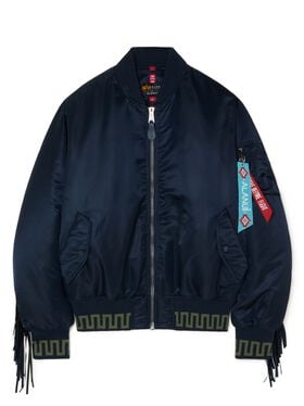 Alanui Alanui X Alpha Industries Bomber Replica Blue