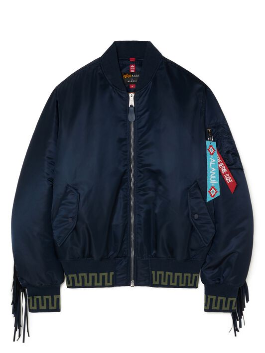 Alanui Alanui X Alpha Industries Bomber Replica Blue LWEH001R25FAB001