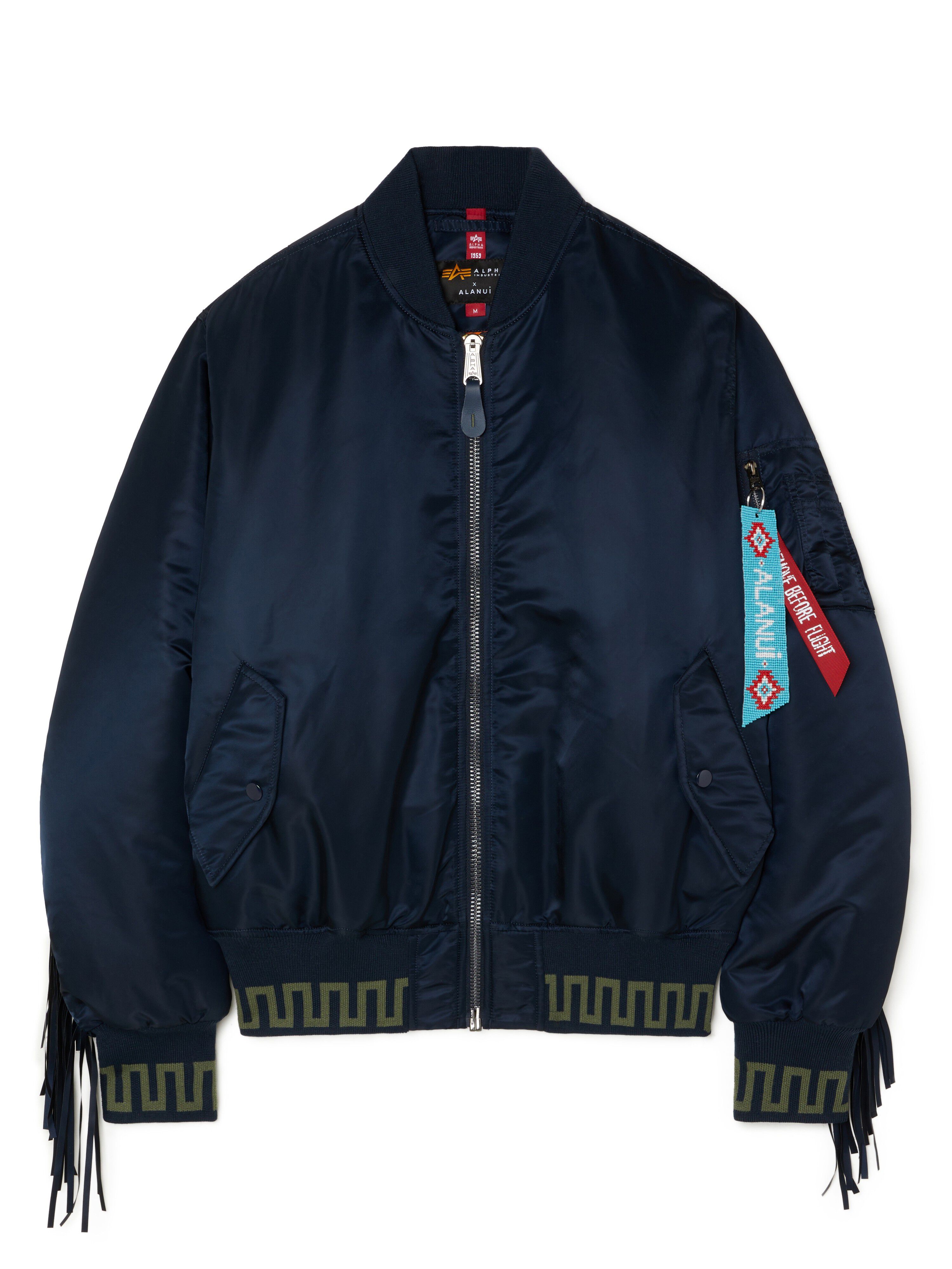 Alanui Alanui X Alpha Industries Bomber Replica Blue LWEH001R25FAB001