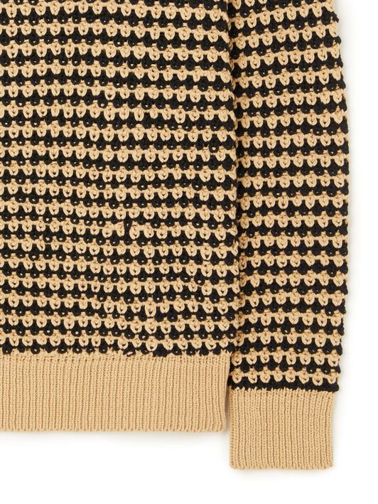 Alanui Tropical Shadow Sweater Sand-Black LMHE034R25KNI001