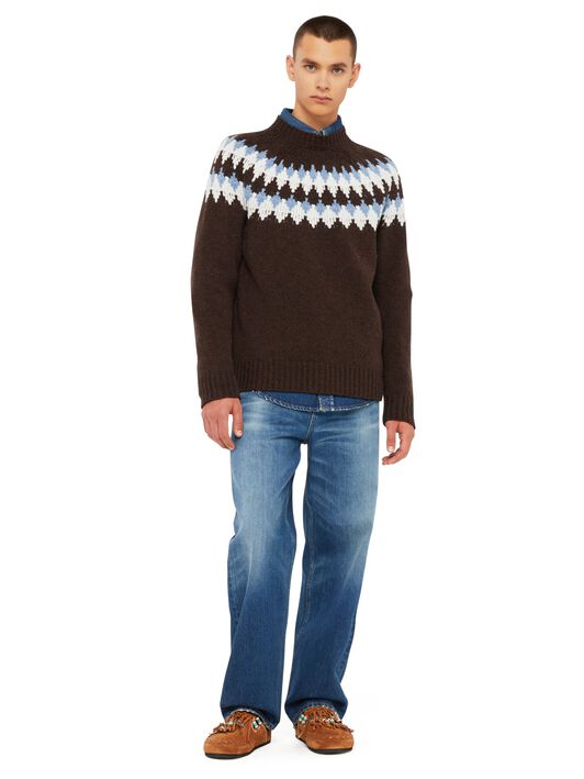 Alanui Sweet Winter Sweater Caffee-Multicolor LMHE016E24KNI001