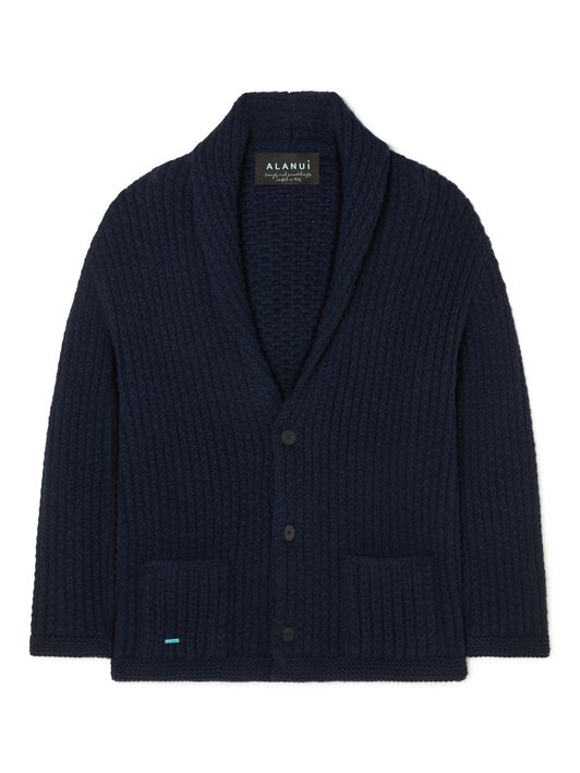 Alanui Alanui Finest Cardigan Deep Blue LMHB037R25KNI001
